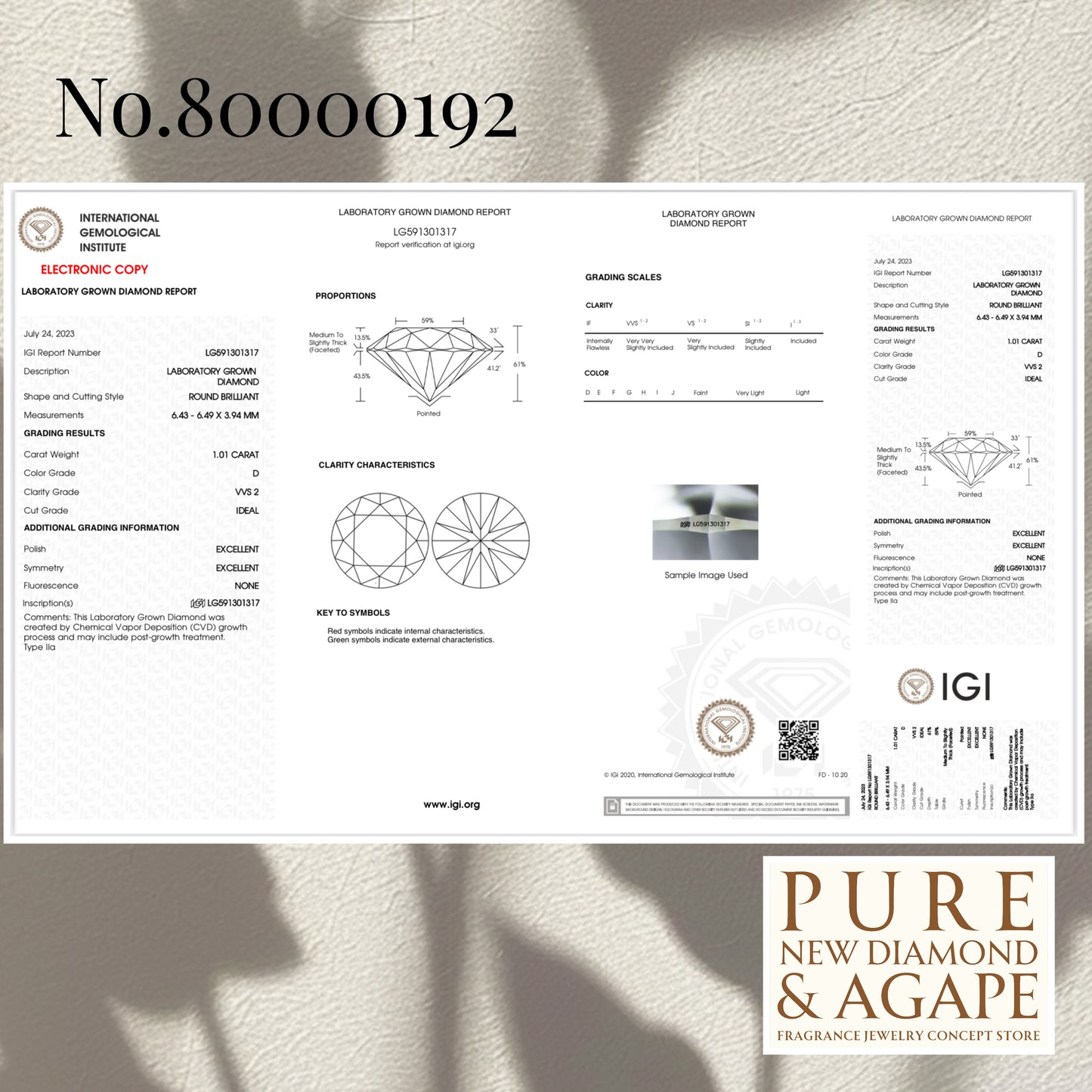 經典四爪1卡鑽石18K頸鏈25D003