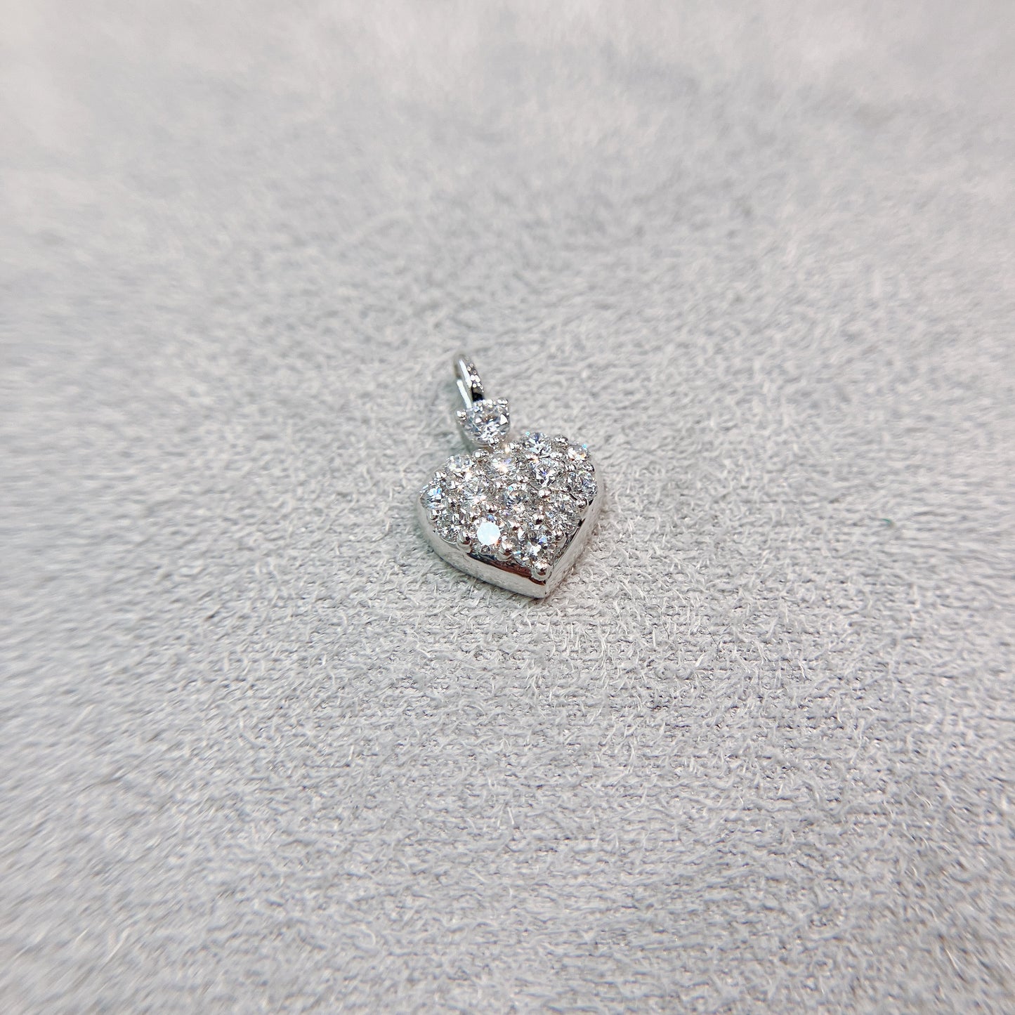 S925 華麗心形碎鑽全鑲吊墜42AJP0277