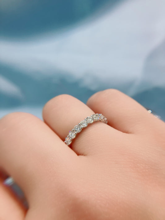 *預訂* S925 經典全圈碎鑽線戒42AJR0459