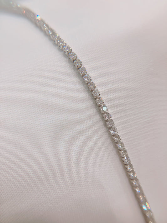 經典18K滿鑽手鏈42AJB0122