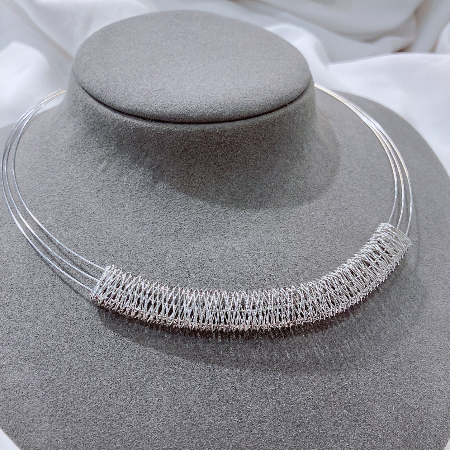 *絕版孤品* 編織復古風意大利18K白金純鏈-42cm