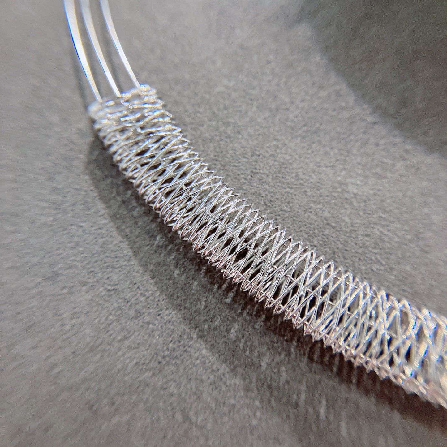 *絕版孤品* 編織復古風意大利18K白金純鏈-42cm
