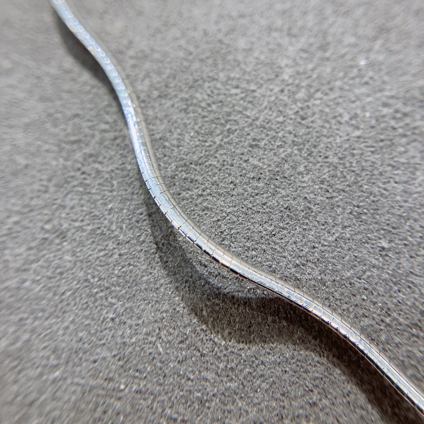 *絕版孤品* 雙面兩戴款意大利18K白金純鏈-42cm￼