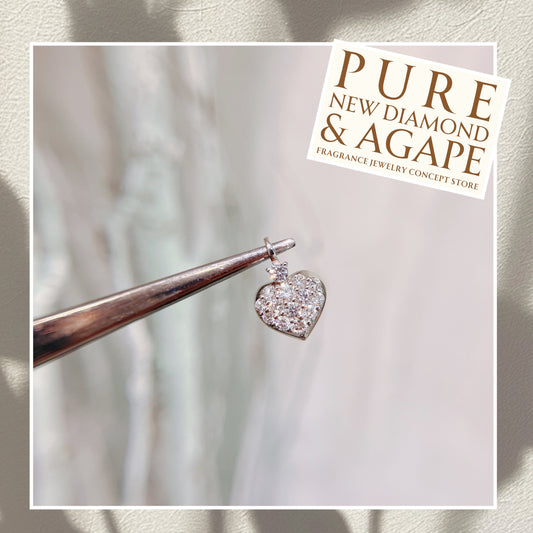 S925 華麗心形碎鑽全鑲吊墜42AJP0277