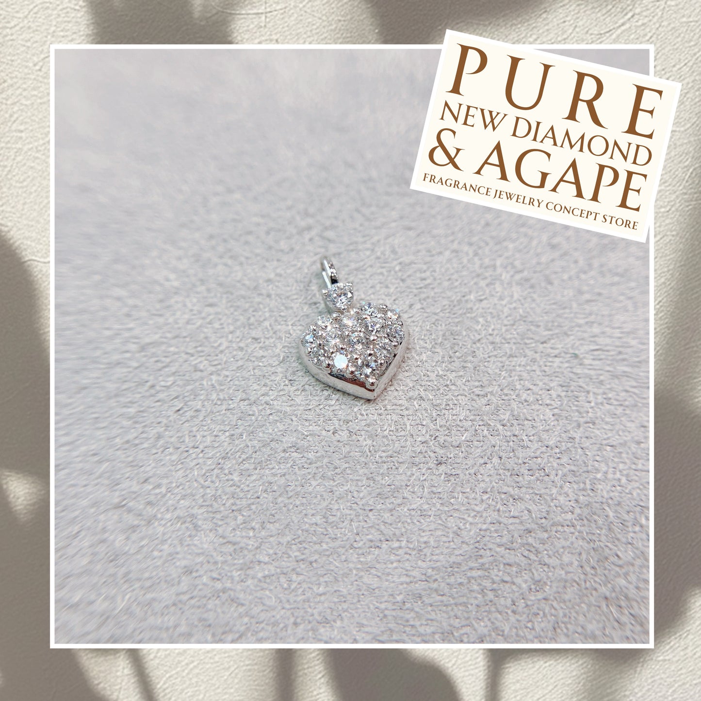 S925 華麗心形碎鑽全鑲吊墜42AJP0277