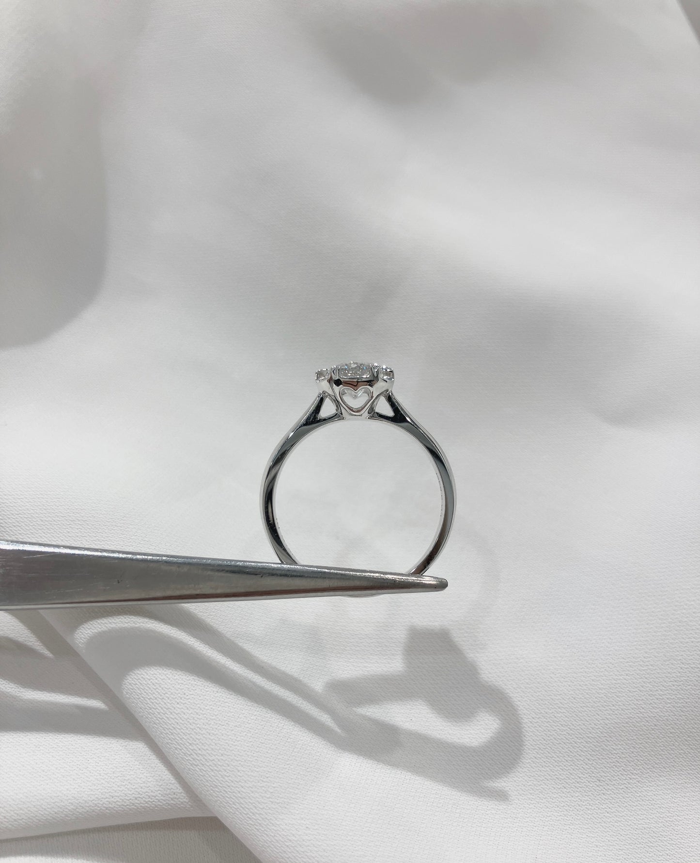 *New*優雅心形高冠六爪18K鑽石戒指 H26282