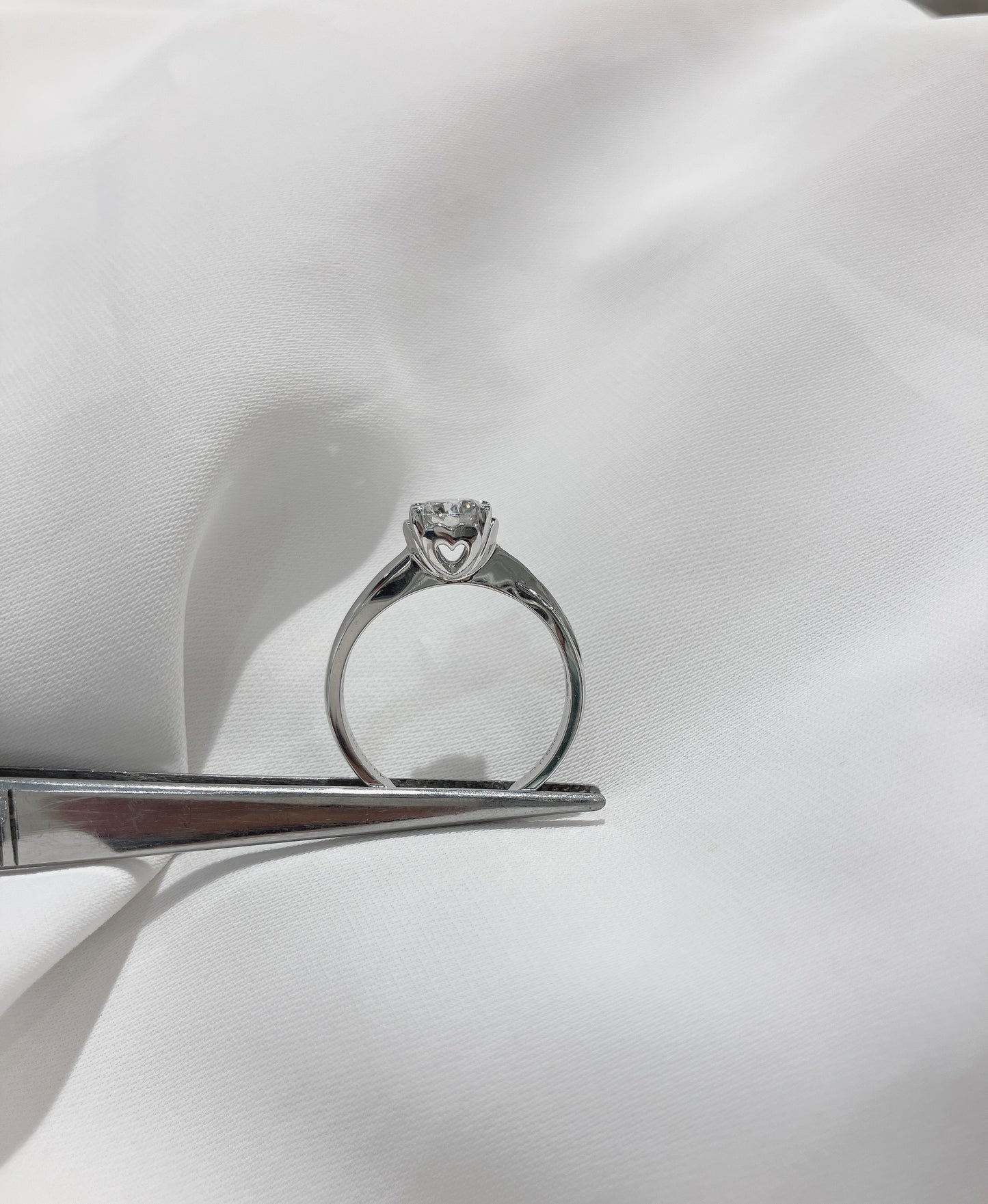 *New*心形高冠手捧花四爪18K鑽石戒指 H26481