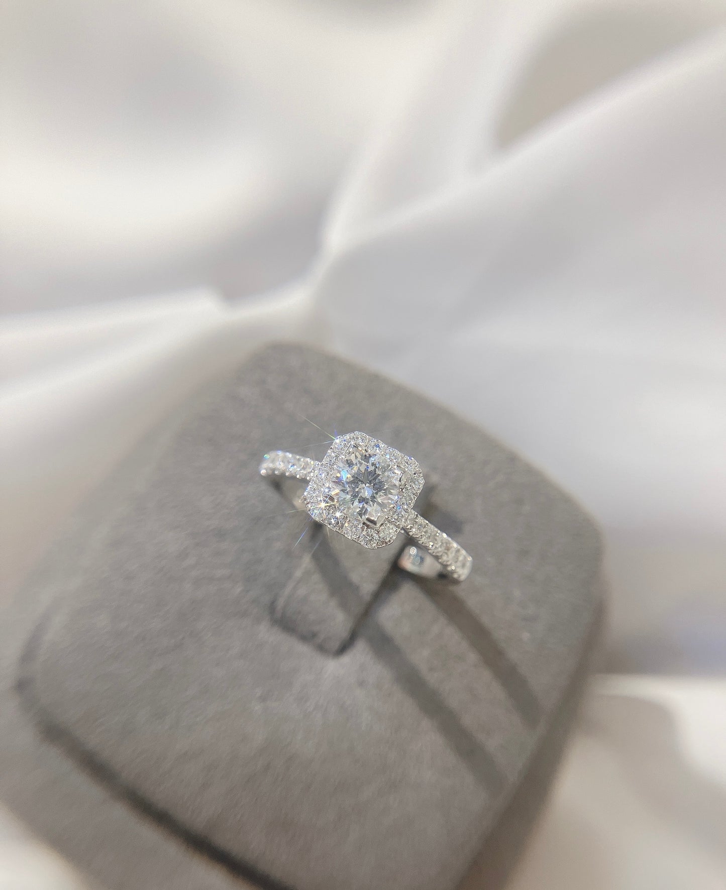 *New*復古風多邊形圍鑲扭臂18K鑽石戒指25RJ1845-40