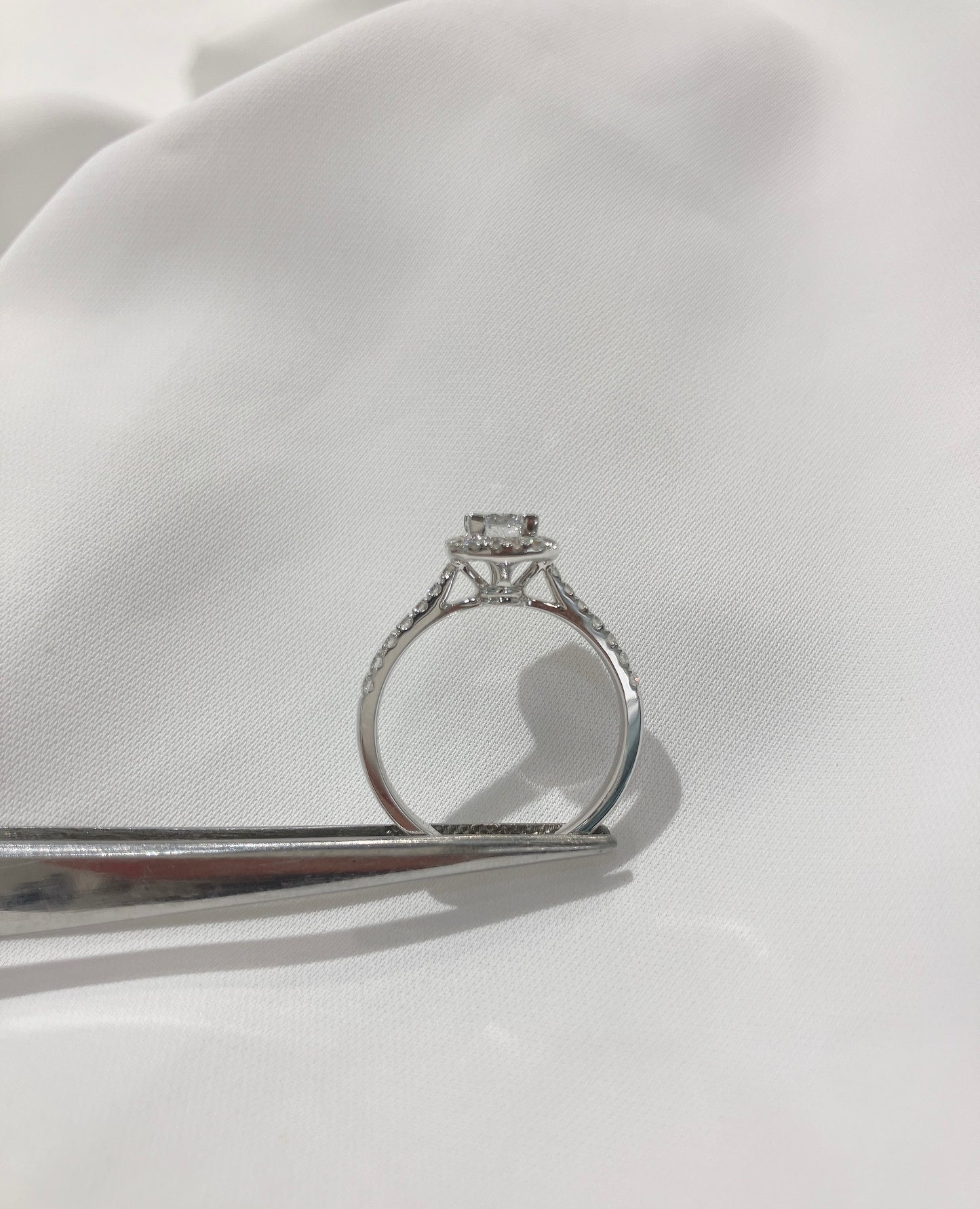 *New*復古風多邊形圍鑲扭臂18K鑽石戒指25RJ1845-40