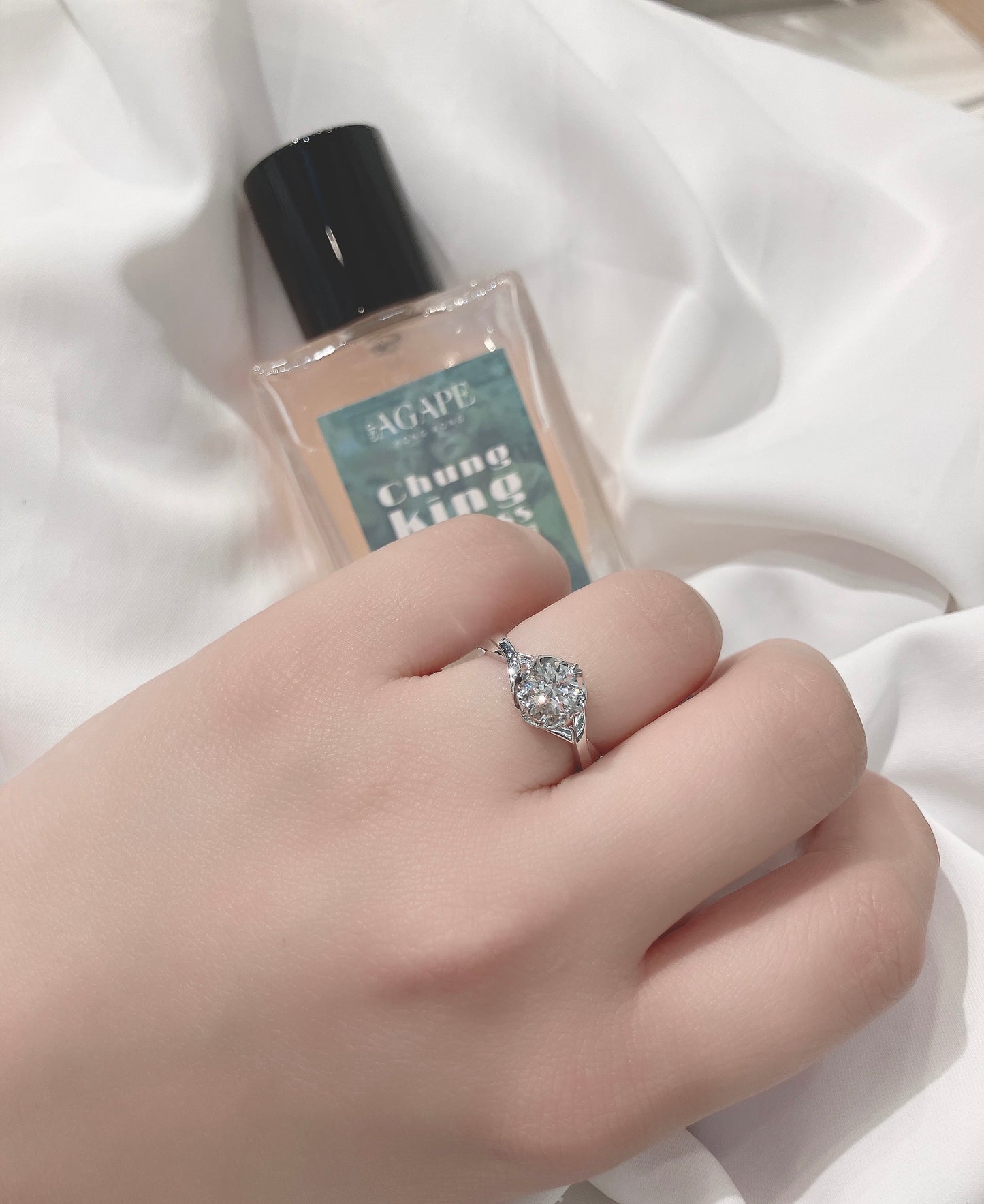 *New*簡約現代風花冠四爪18K鑽石戒指H26252