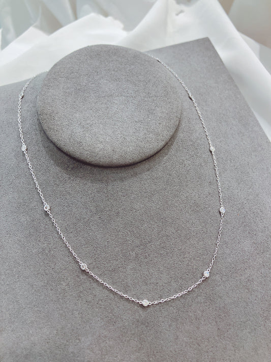 *New* S925 滿天星鑽石鏈頸42AJN0181