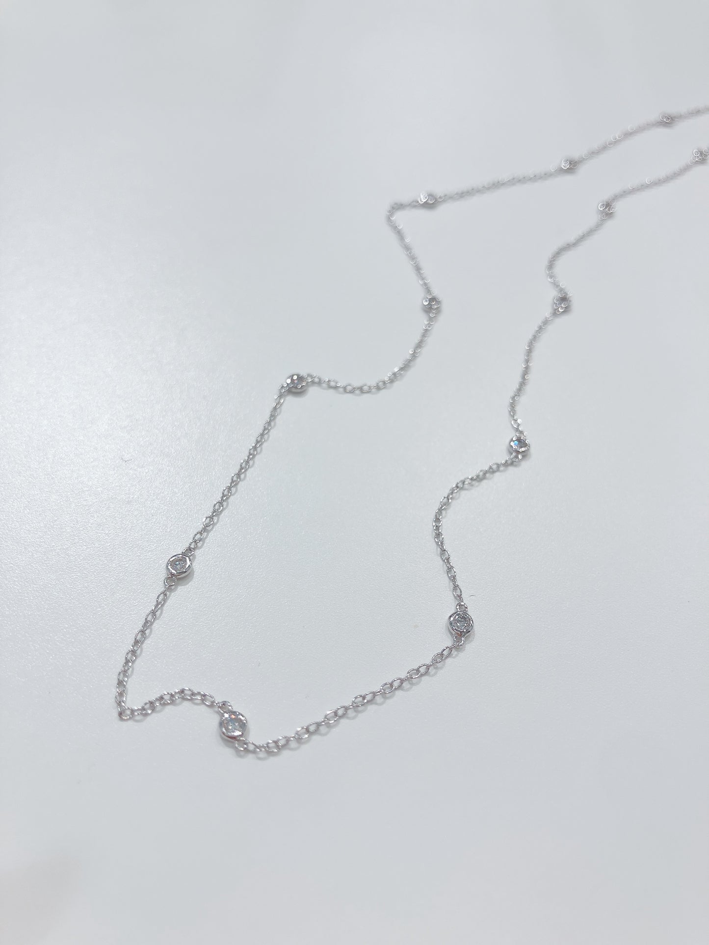 *New* S925 滿天星鑽石鏈頸42AJN0181